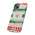 Watercolor Christmas Knitting - Impact Resistant Phone Case